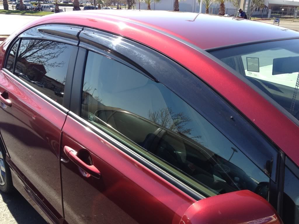 0611 HONDA CIVIC 4DR SI SEDAN MUGEN SIDE WINDOW VISOR RAIN GUARD